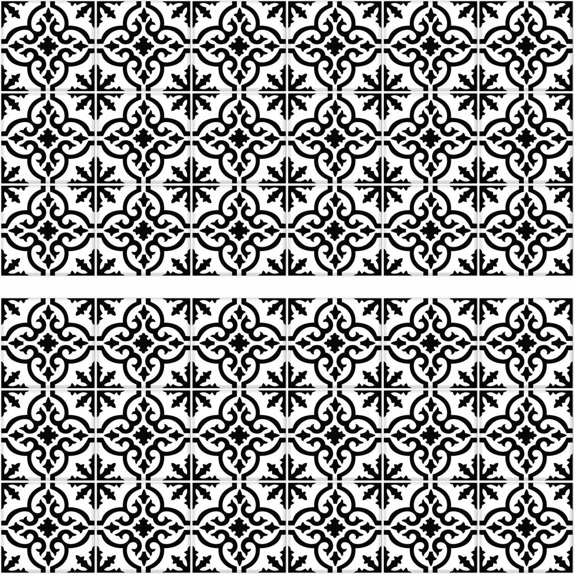 RoomMates Ornate Tile Backsplash Peel & Stick Giant Wall Decals